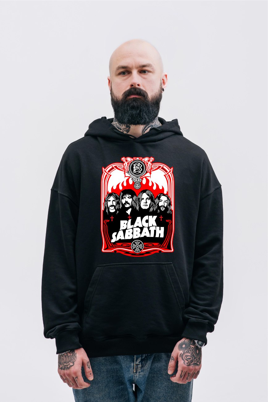 Кенгуру тринитка футер Black Sabbath S - XL